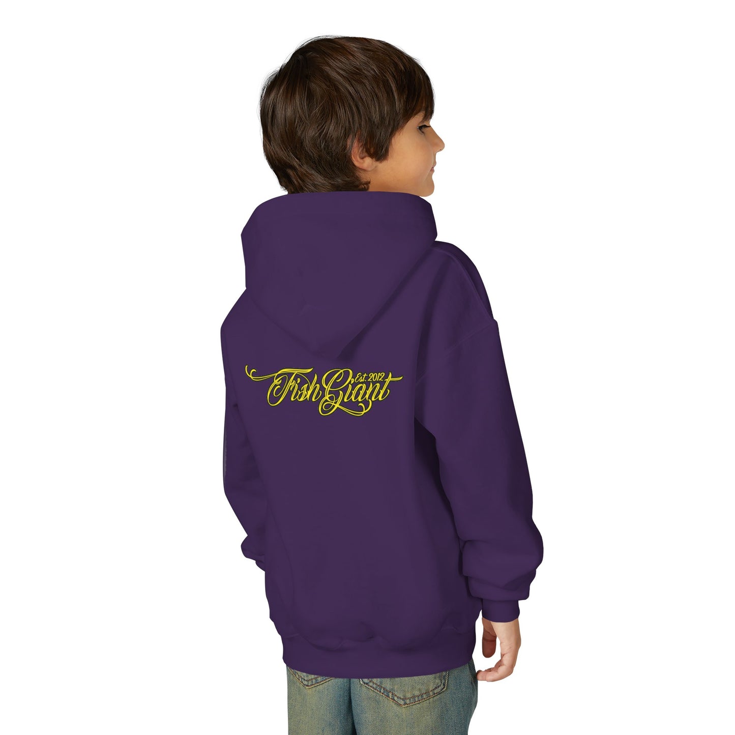 FISHGIANT KIDS HOODY | BASS WRANGLING SINCE 2012 | YOUTH S - XL | 3 COLORS