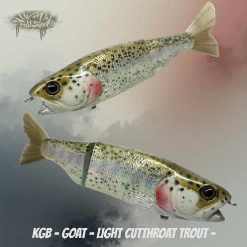 KGB - TROUT - LIGHT CUTTHTROAT TROUT - GLIDE BAIT