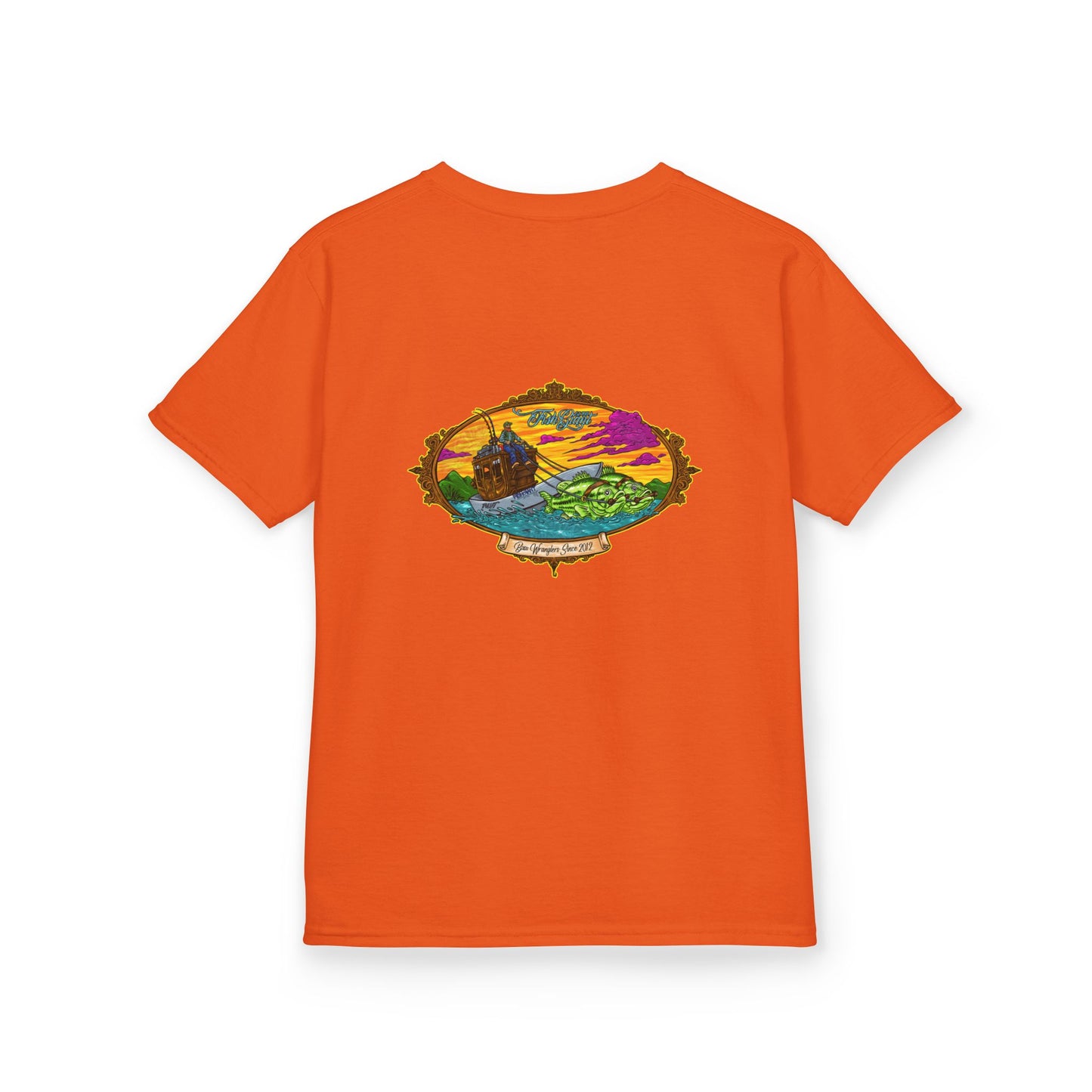 FISHGIANT KIDS TEE | BASS WRANGLER | SIZES XS - XL | 13 COLOR OPTIONS