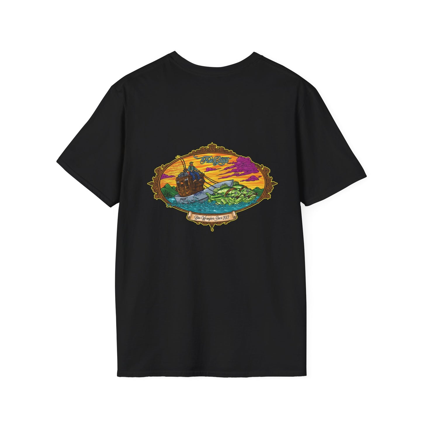 FISHGIANT | MENS SOFT TEE |BASS WRANGLER OG | SIZES XS TO 5XL |