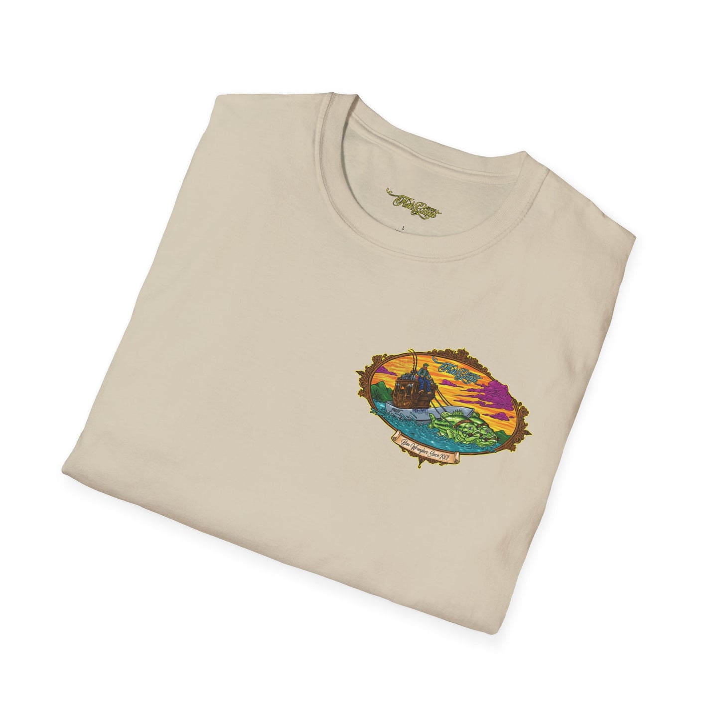 FISHGIANT | MENS SOFT TEE |BASS WRANGLER OG | SIZES XS TO 5XL |