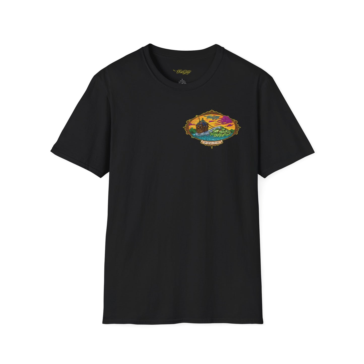 FISHGIANT | MENS SOFT TEE |BASS WRANGLER OG | SIZES XS TO 5XL |