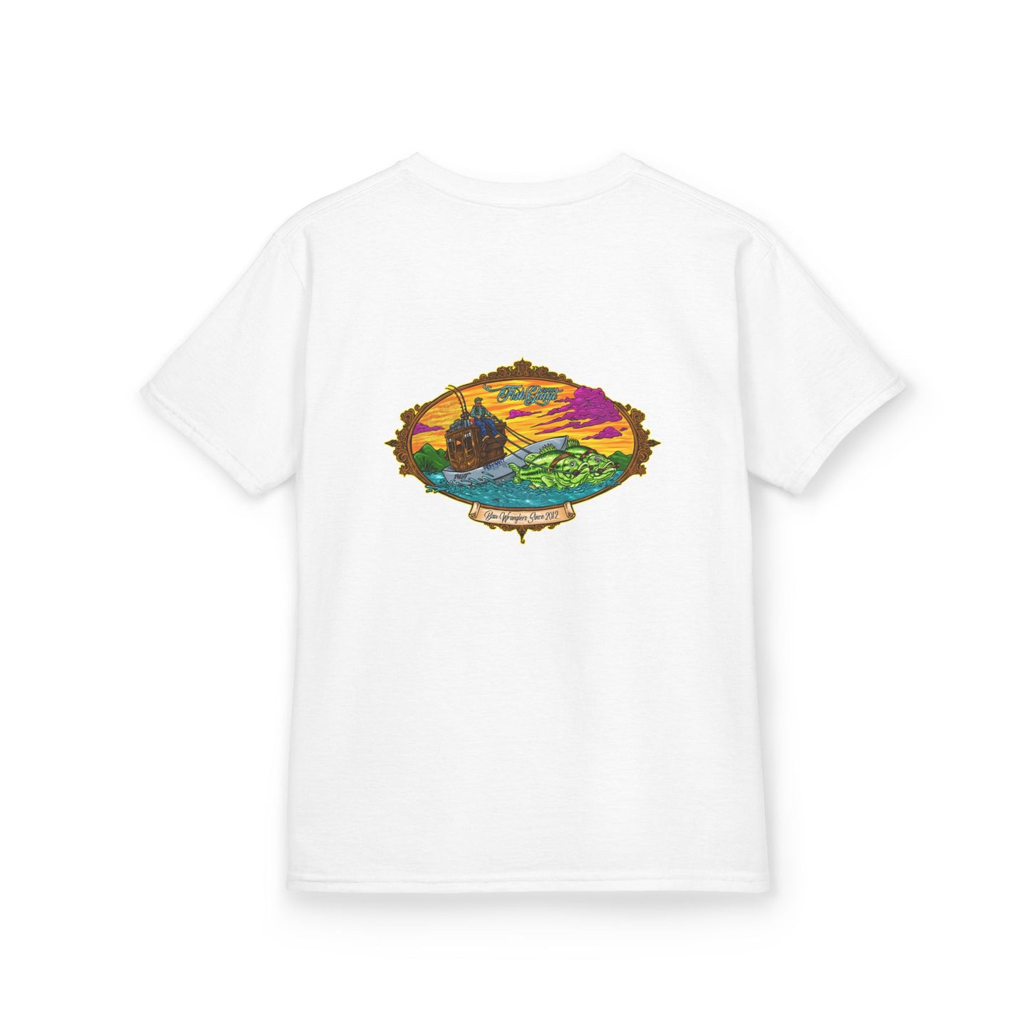 FISHGIANT KIDS TEE | BASS WRANGLER | SIZES XS - XL | 13 COLOR OPTIONS