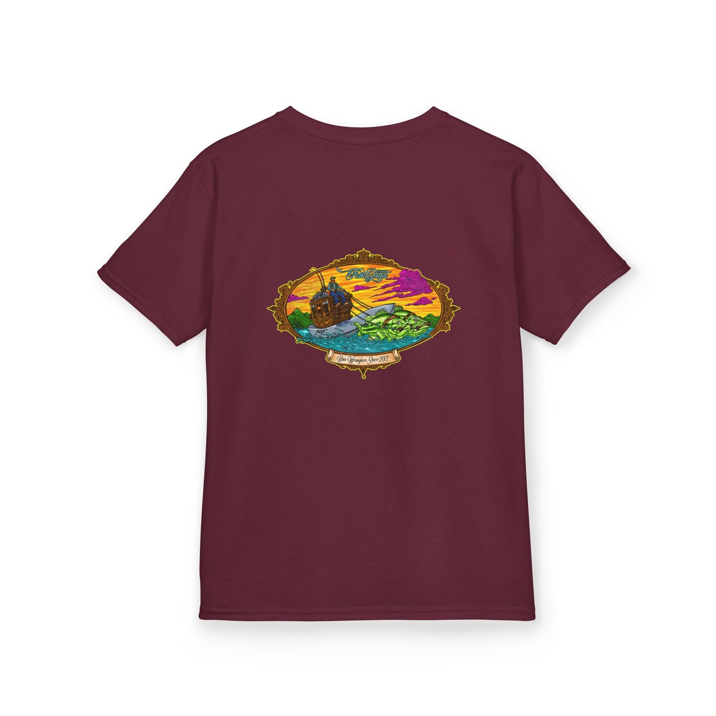 FISHGIANT KIDS TEE | BASS WRANGLER | SIZES XS - XL | 13 COLOR OPTIONS