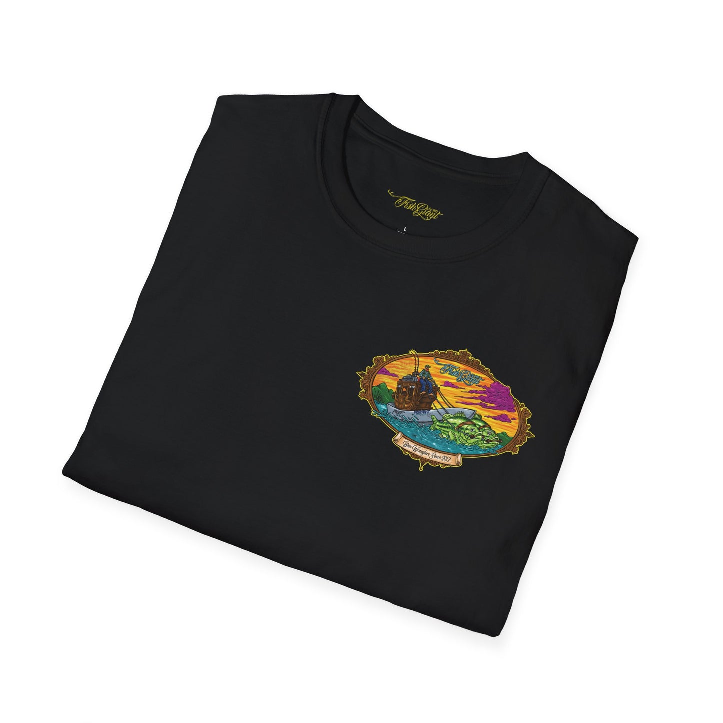 FISHGIANT | MENS SOFT TEE |BASS WRANGLER OG | SIZES XS TO 5XL |