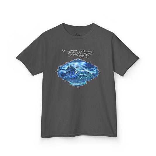 FISHGIANT KIDS TEE | BASS WRANGLER BLUE | 12 COLOR OPTIONS | SIZES XS - XL
