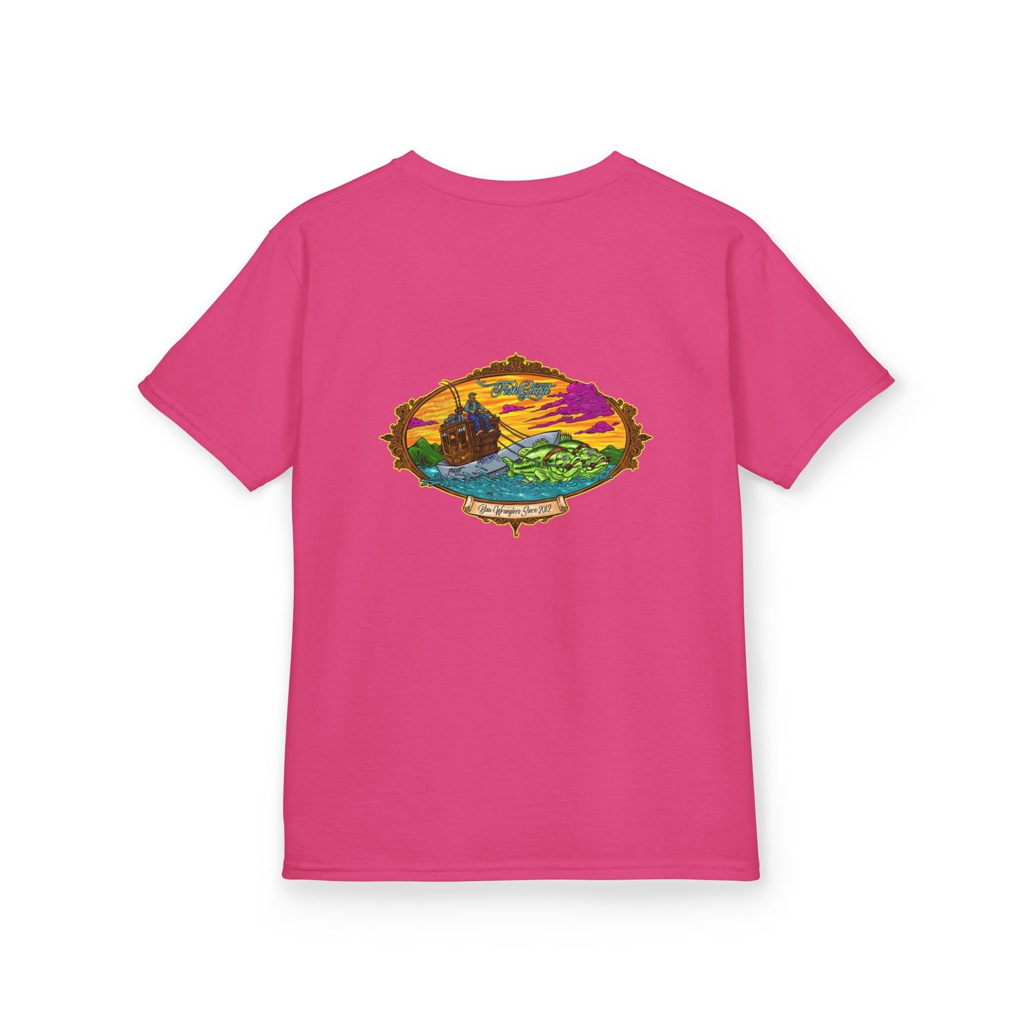 FISHGIANT KIDS TEE | BASS WRANGLER | SIZES XS - XL | 13 COLOR OPTIONS