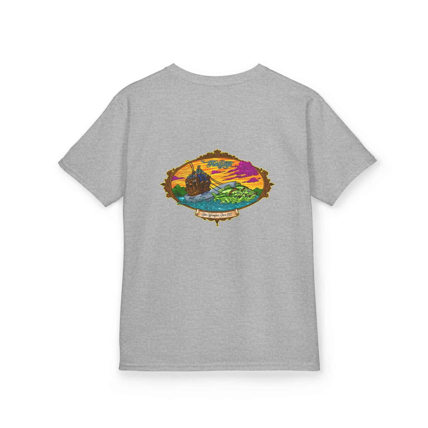 FISHGIANT KIDS TEE | BASS WRANGLER | SIZES XS - XL | 13 COLOR OPTIONS