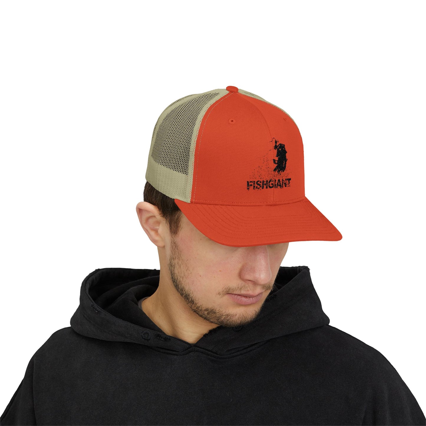 FISHGIANT | SNAPBACK TRUCKER CAP | 15 COLORS | CLASSIC RAT BASS