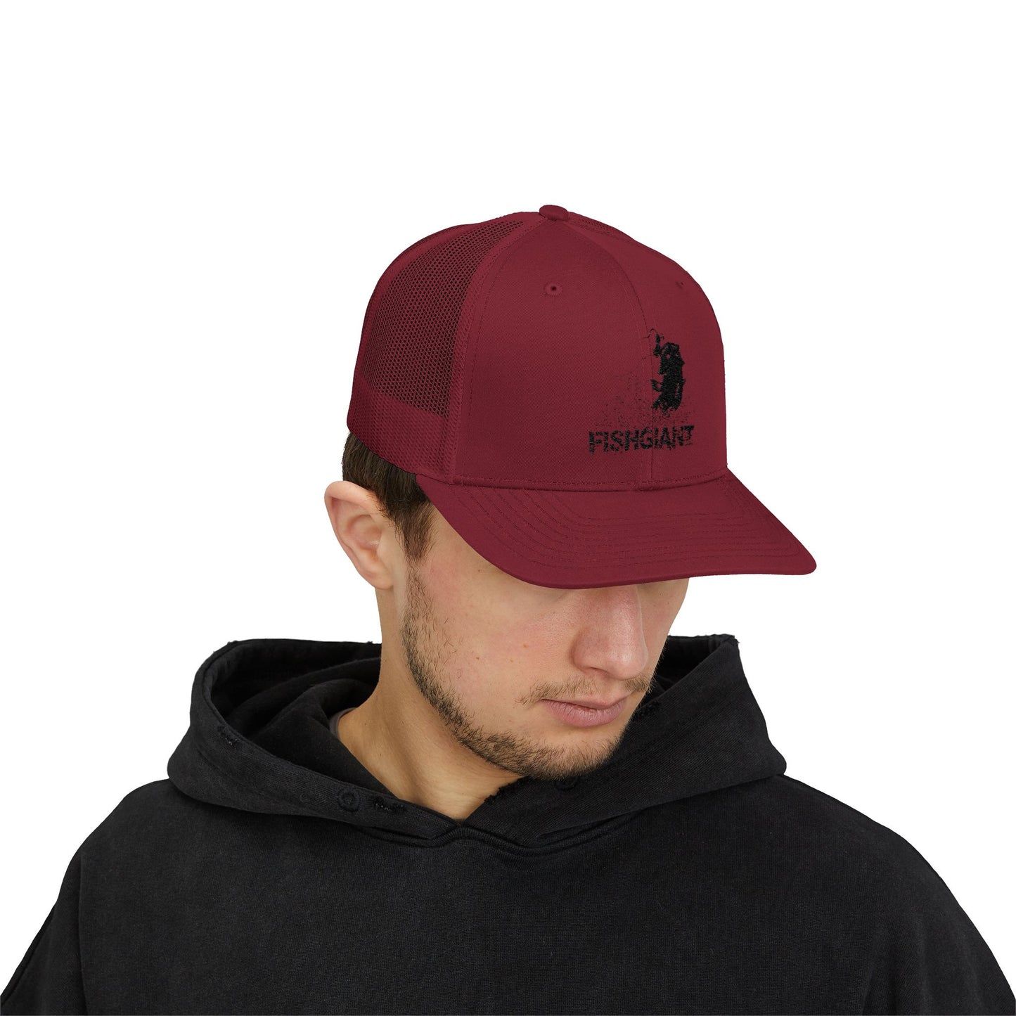 FISHGIANT | SNAPBACK TRUCKER CAP | 15 COLORS | CLASSIC RAT BASS