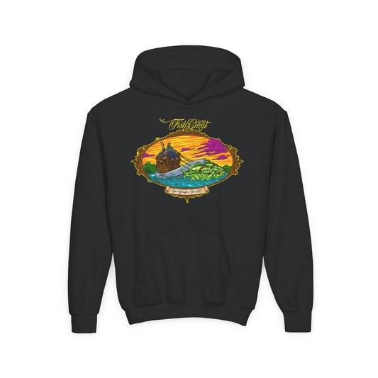 FISHGIANT KIDS HOODY | BASS WRANGLING SINCE 2012 | YOUTH S - XL | 3 COLORS