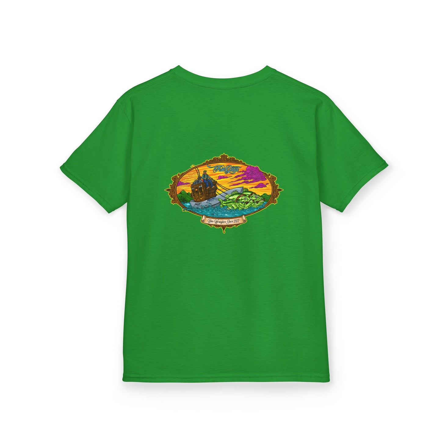 FISHGIANT KIDS TEE | BASS WRANGLER | SIZES XS - XL | 13 COLOR OPTIONS