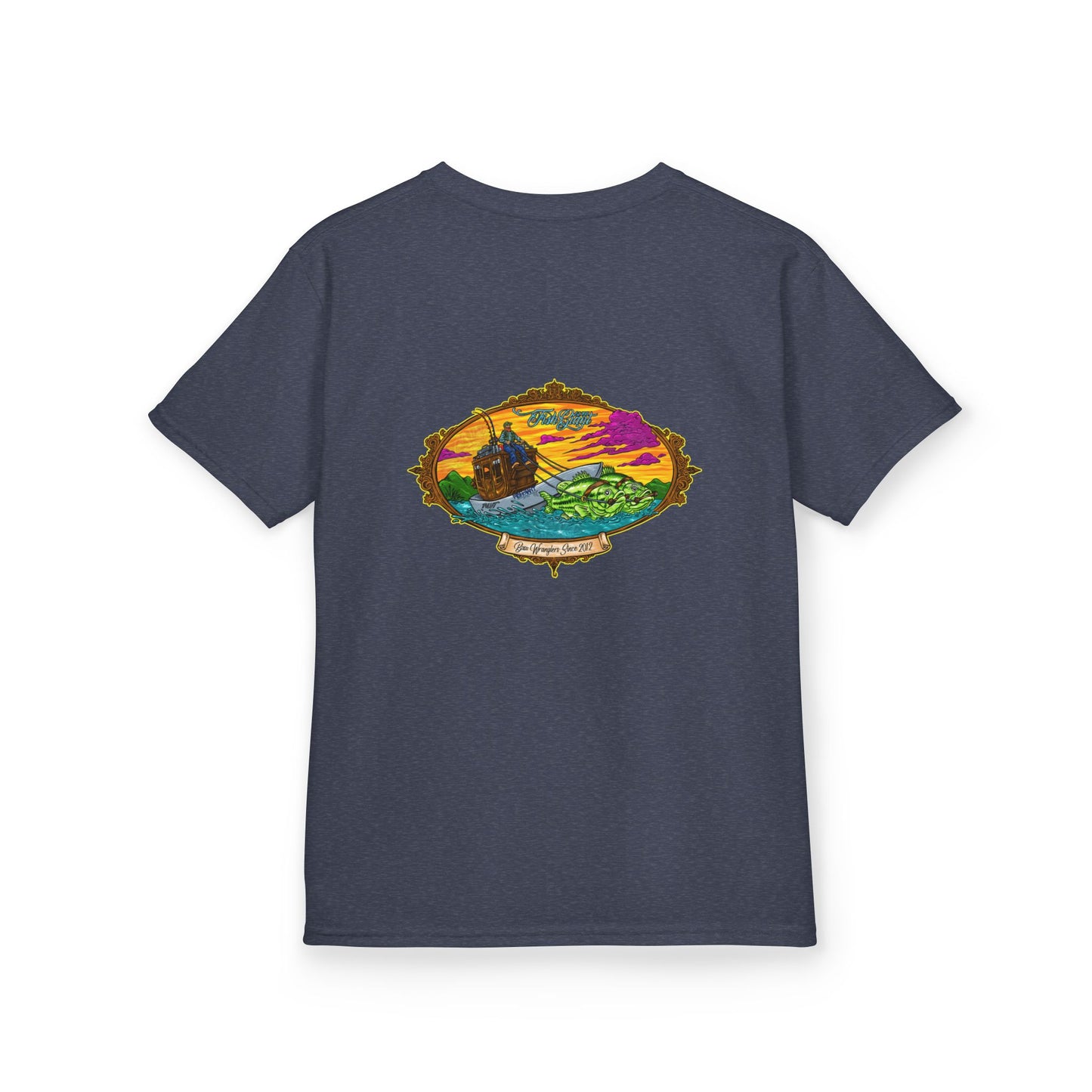 FISHGIANT KIDS TEE | BASS WRANGLER | SIZES XS - XL | 13 COLOR OPTIONS