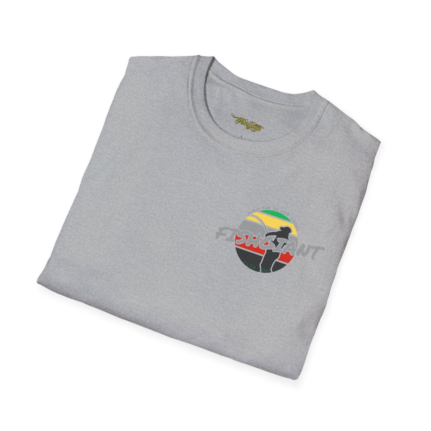 FISHGIANT SOFT TEE | RASTA FISH GIANT | 11 COLORS | SIZES XS - 5XL | GREAT GIFT IDEA FOR HIM OR HER