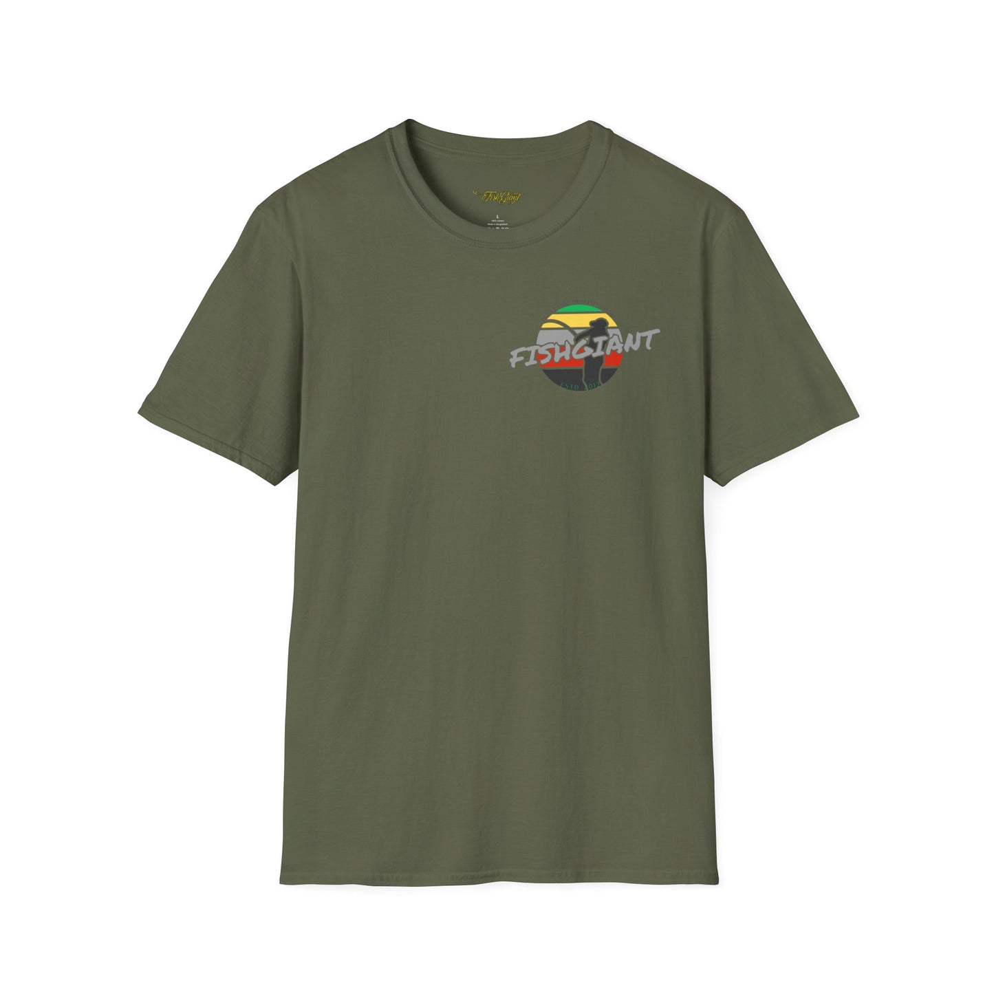 FISHGIANT SOFT TEE | RASTA FISH GIANT | 11 COLORS | SIZES XS - 5XL | GREAT GIFT IDEA FOR HIM OR HER