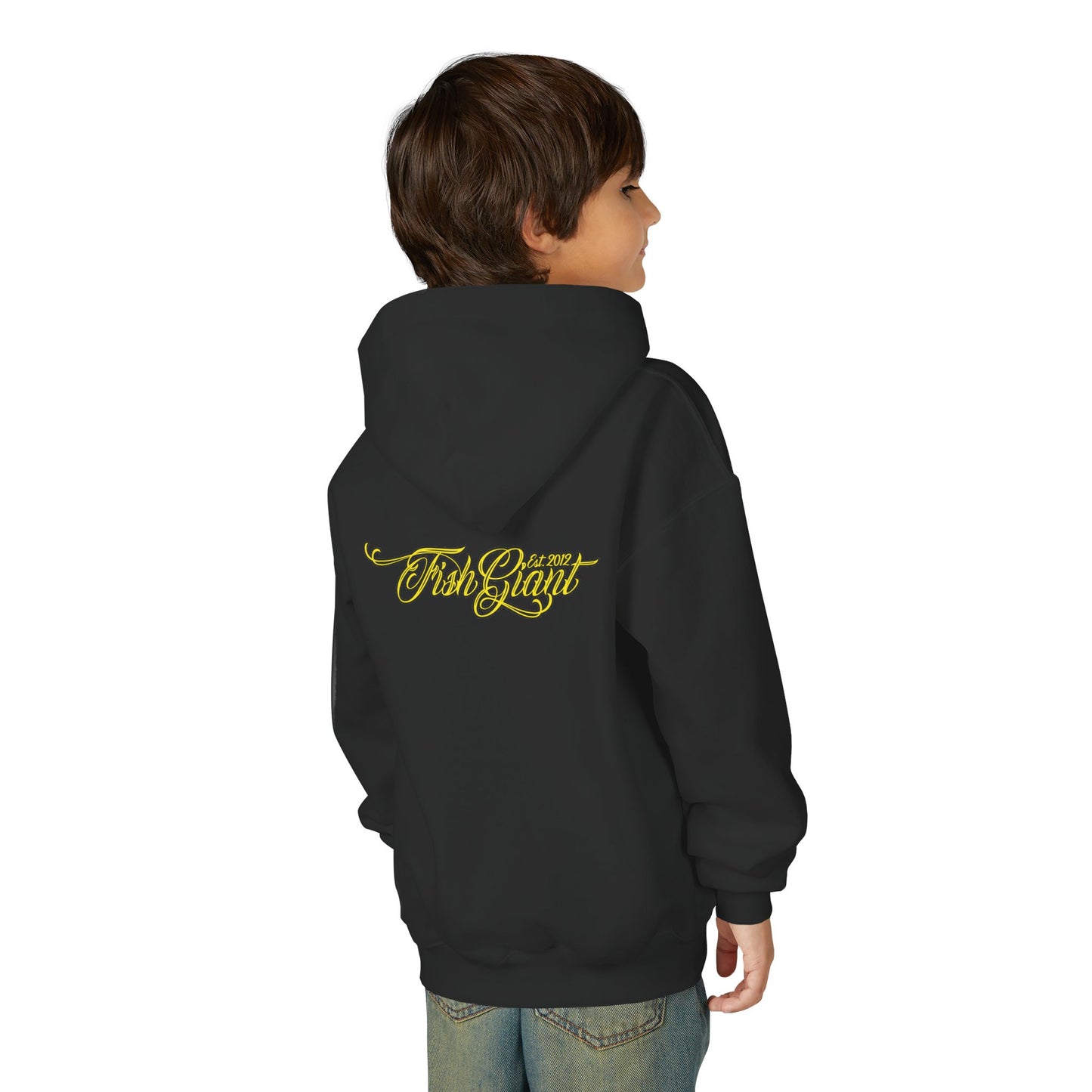 FISHGIANT KIDS HOODY | BASS WRANGLING SINCE 2012 | YOUTH S - XL | 3 COLORS