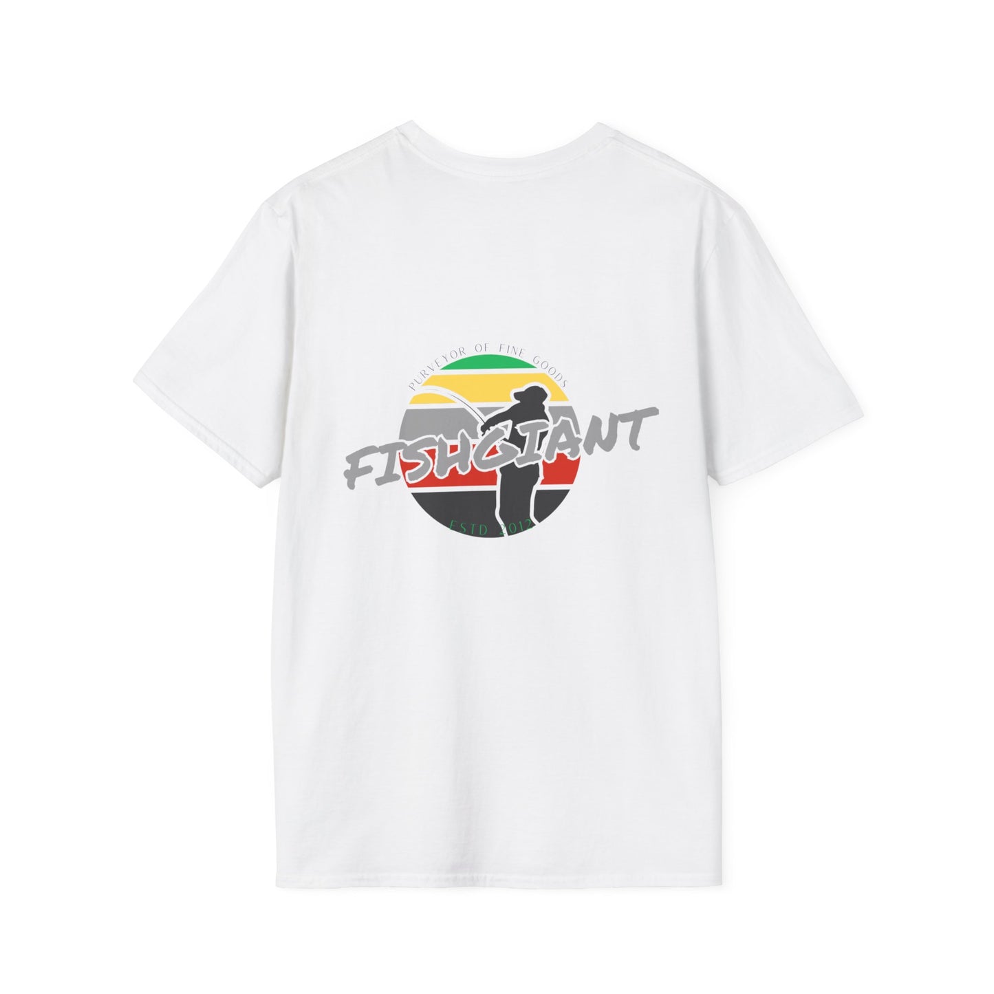 FISHGIANT SOFT TEE | RASTA FISH GIANT | 11 COLORS | SIZES XS - 5XL | GREAT GIFT IDEA FOR HIM OR HER