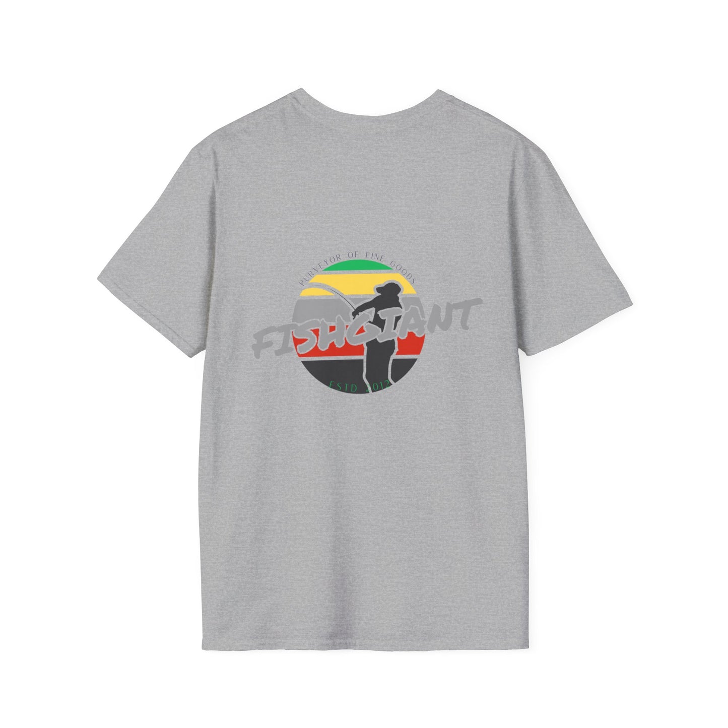 FISHGIANT SOFT TEE | RASTA FISH GIANT | 11 COLORS | SIZES XS - 5XL | GREAT GIFT IDEA FOR HIM OR HER