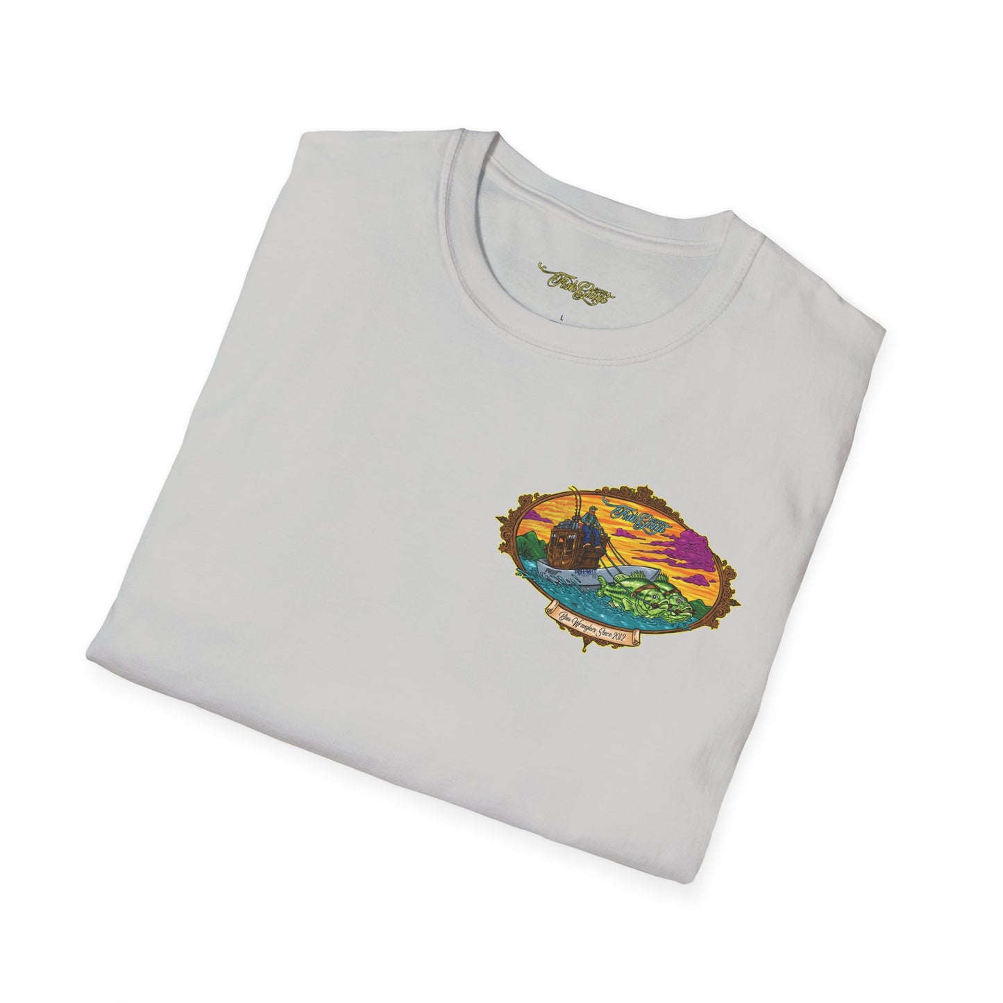 FISHGIANT | MENS SOFT TEE |BASS WRANGLER OG | SIZES XS TO 5XL |