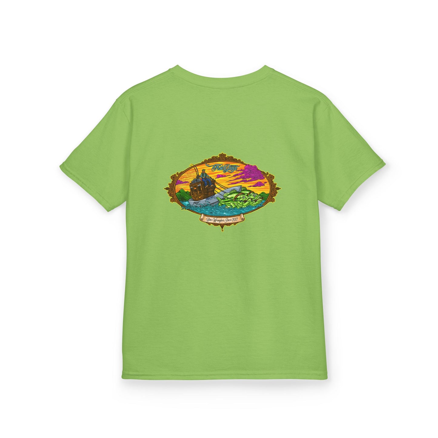 FISHGIANT KIDS TEE | BASS WRANGLER | SIZES XS - XL | 13 COLOR OPTIONS