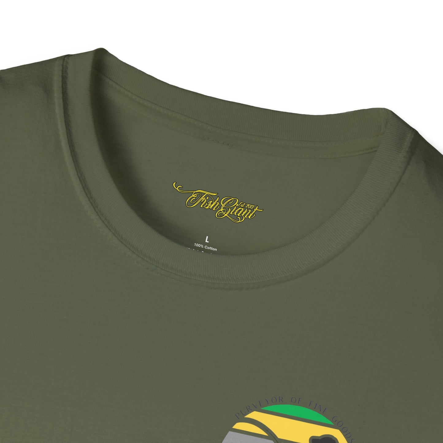 FISHGIANT SOFT TEE | RASTA FISH GIANT | 11 COLORS | SIZES XS - 5XL | GREAT GIFT IDEA FOR HIM OR HER
