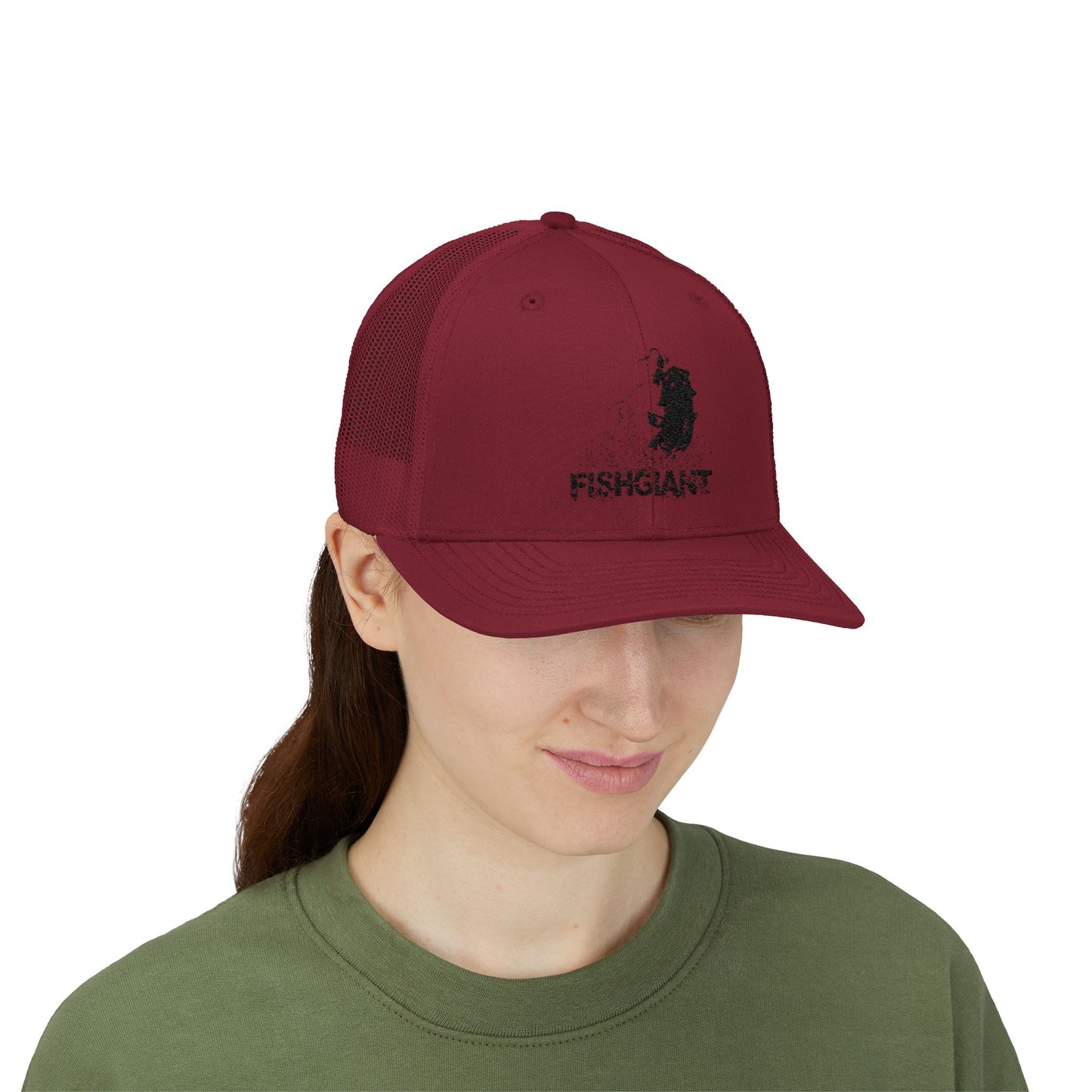 FISHGIANT | SNAPBACK TRUCKER CAP | 15 COLORS | CLASSIC RAT BASS