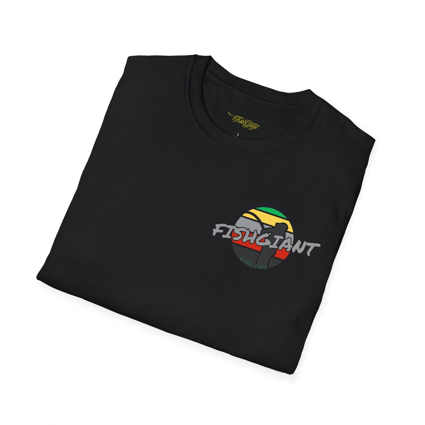 FISHGIANT SOFT TEE | RASTA FISH GIANT | 11 COLORS | SIZES XS - 5XL | GREAT GIFT IDEA FOR HIM OR HER