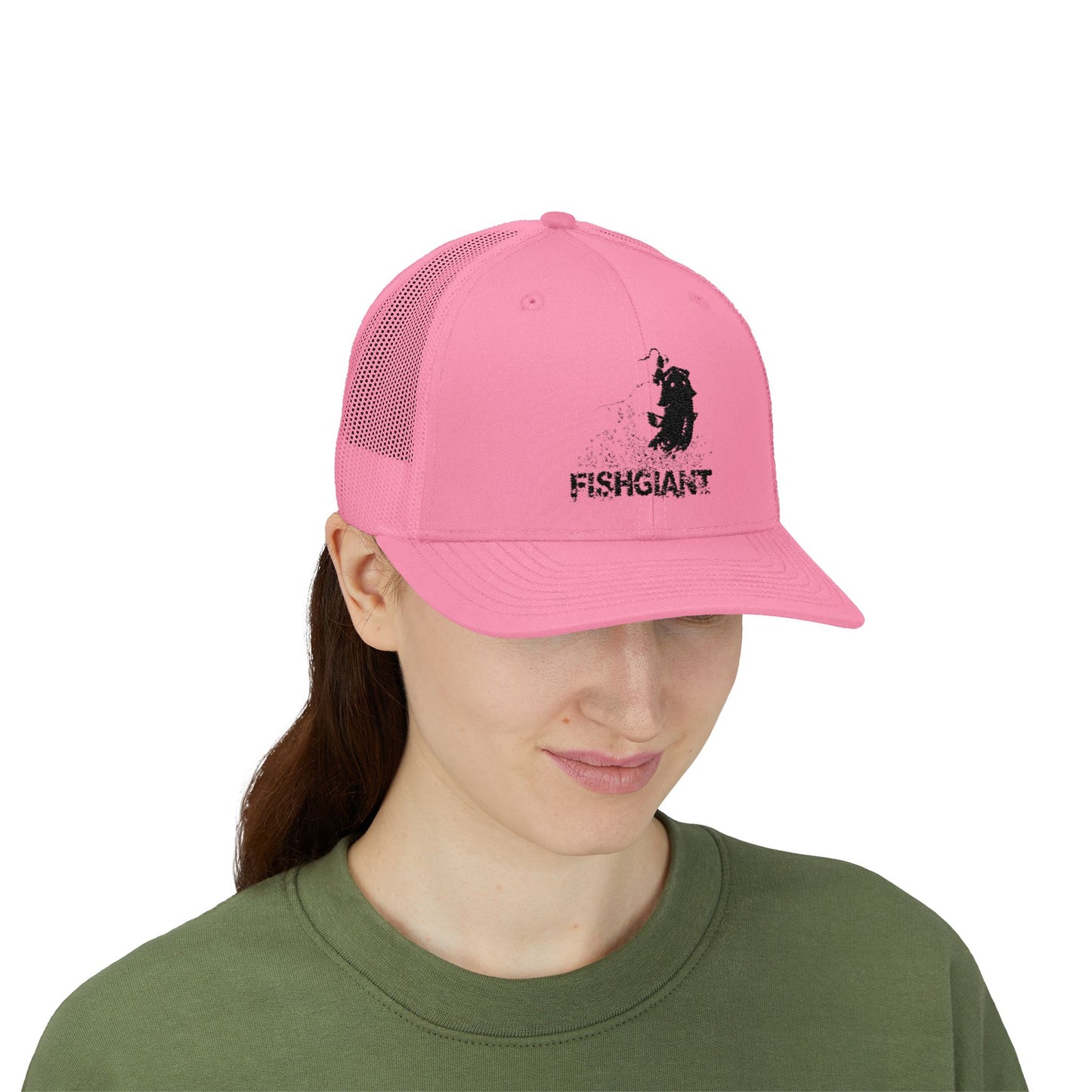 FISHGIANT | SNAPBACK TRUCKER CAP | 15 COLORS | CLASSIC RAT BASS