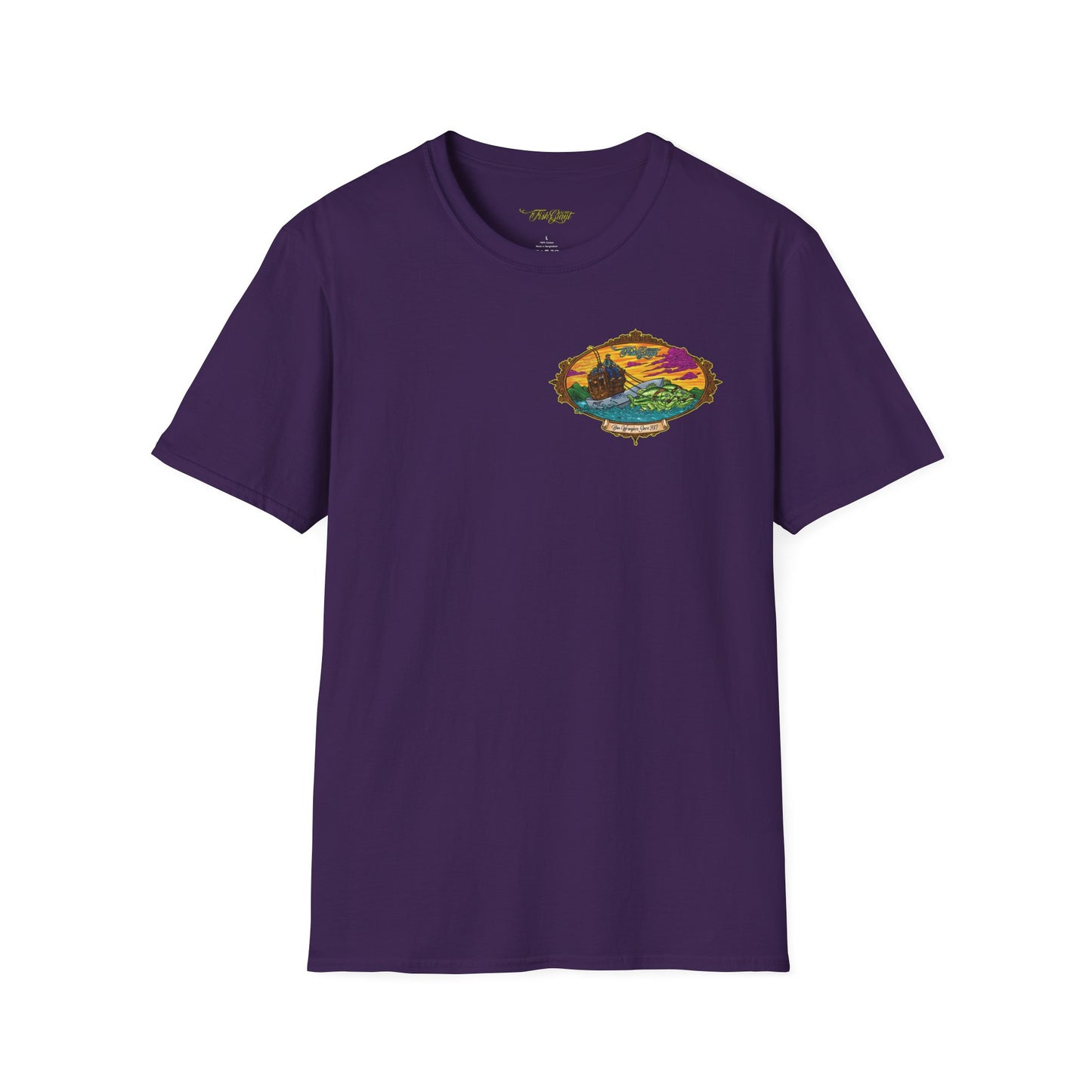FISHGIANT | MENS SOFT TEE |BASS WRANGLER OG | SIZES XS TO 5XL |
