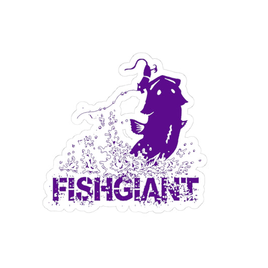FISHGIANT | STICKERS | JUMPING RAT BASS | PURPLE BLING