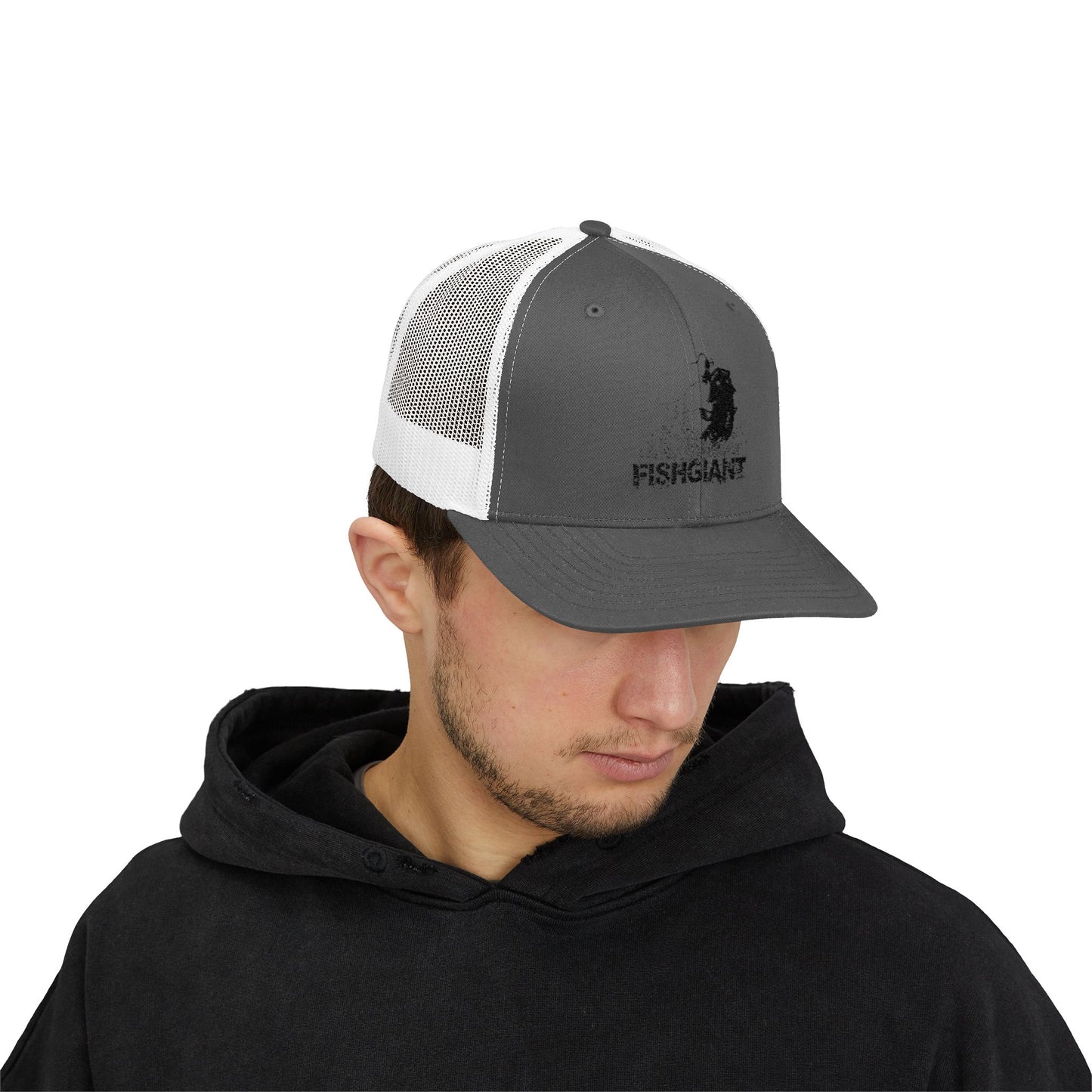FISHGIANT | SNAPBACK TRUCKER CAP | 15 COLORS | CLASSIC RAT BASS