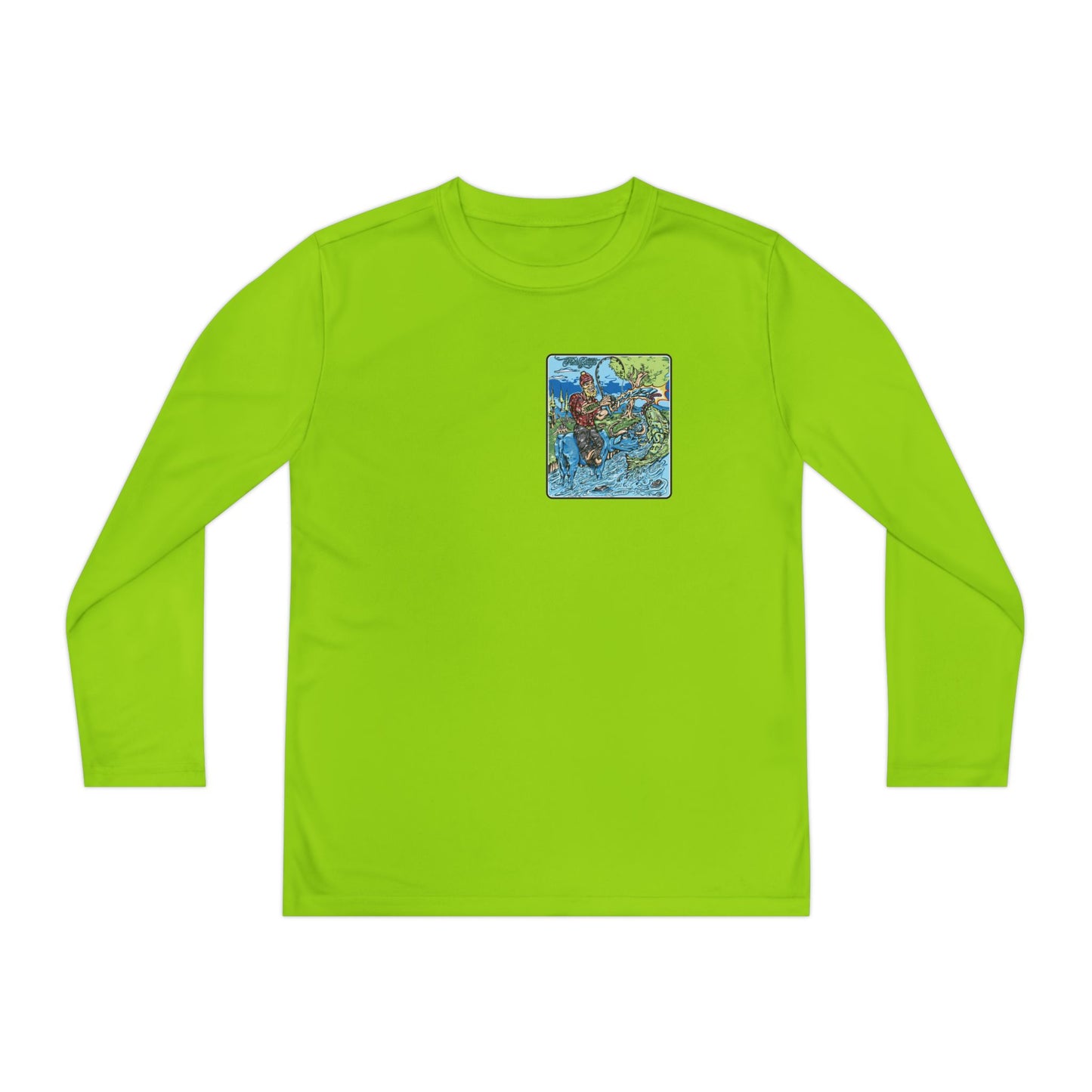 FISHGIANT KIDS' LONG SLEEVE SPORTS TEE | FISH GIANT AND THE OX | 10 COLORS | 4 SIZES | S-XL | 100% POLYESTER
