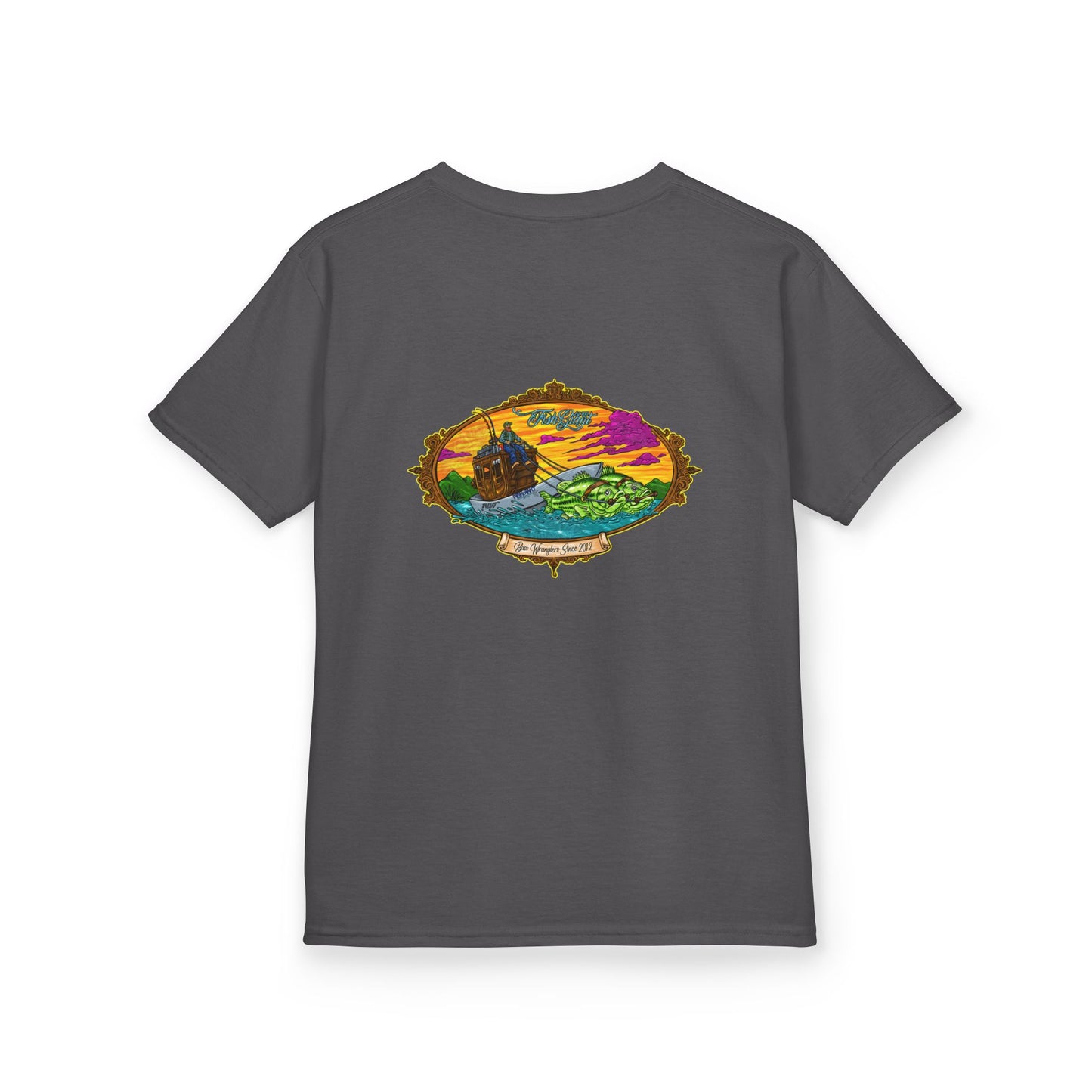 FISHGIANT KIDS TEE | BASS WRANGLER | SIZES XS - XL | 13 COLOR OPTIONS