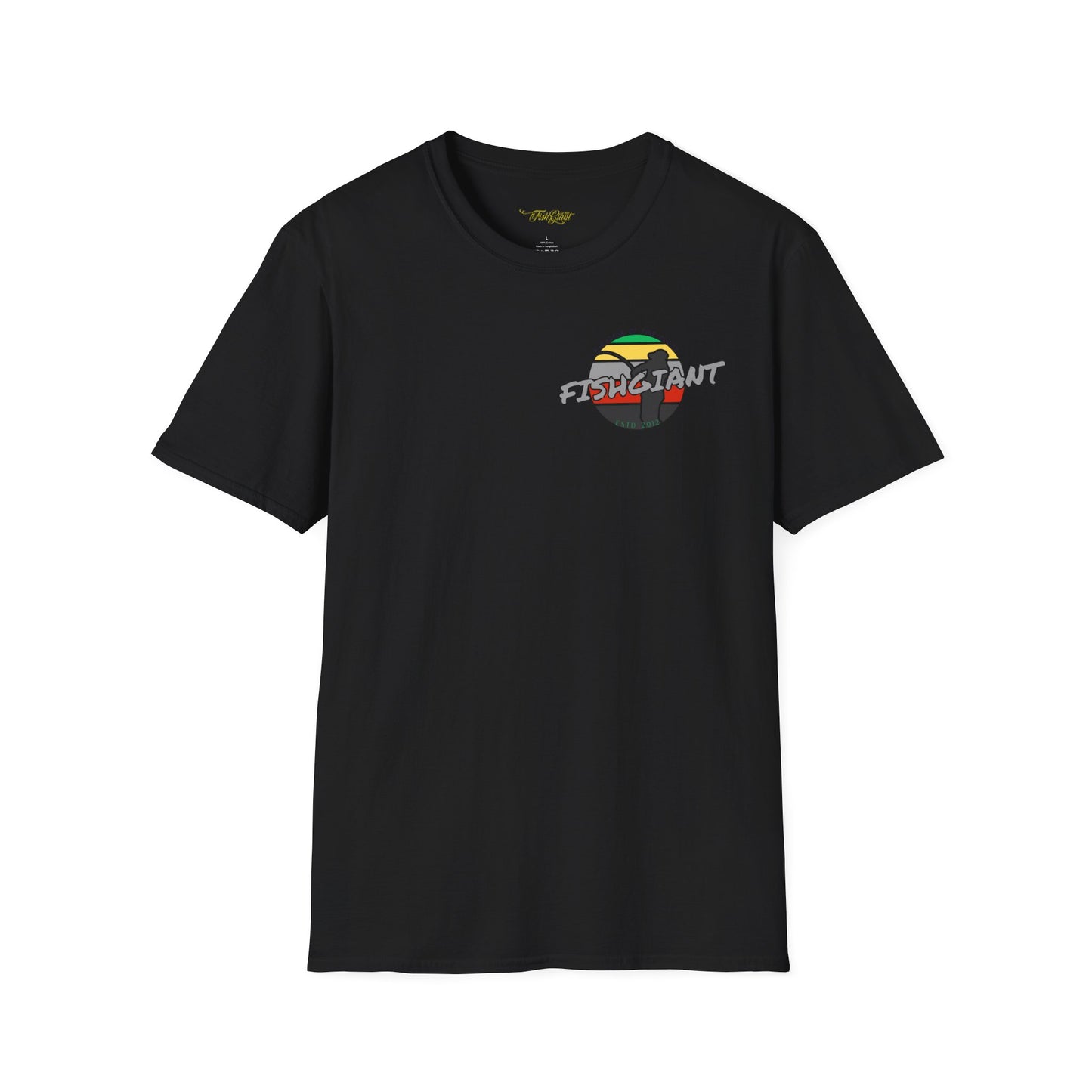 FISHGIANT SOFT TEE | RASTA FISH GIANT | 11 COLORS | SIZES XS - 5XL | GREAT GIFT IDEA FOR HIM OR HER