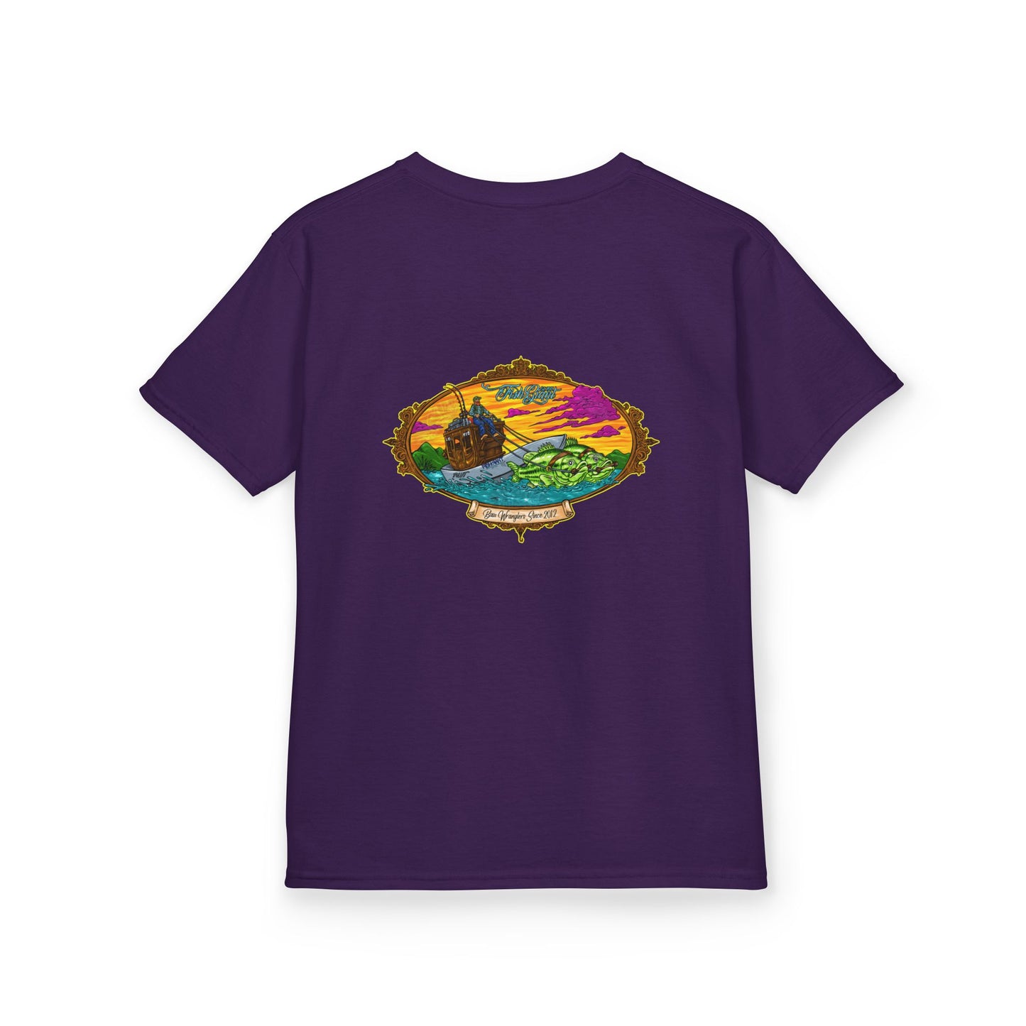 FISHGIANT KIDS TEE | BASS WRANGLER | SIZES XS - XL | 13 COLOR OPTIONS