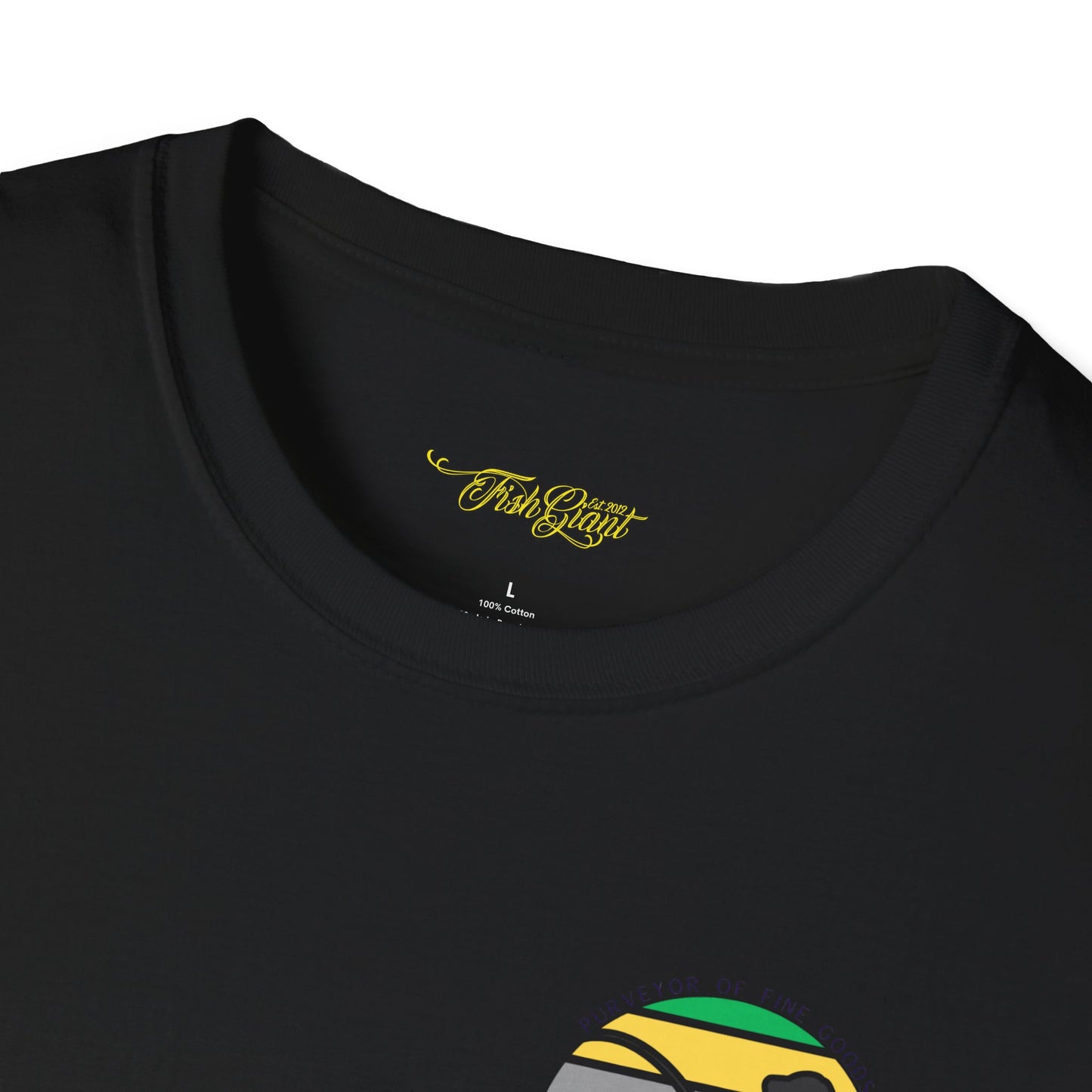 FISHGIANT SOFT TEE | RASTA FISH GIANT | 11 COLORS | SIZES XS - 5XL | GREAT GIFT IDEA FOR HIM OR HER
