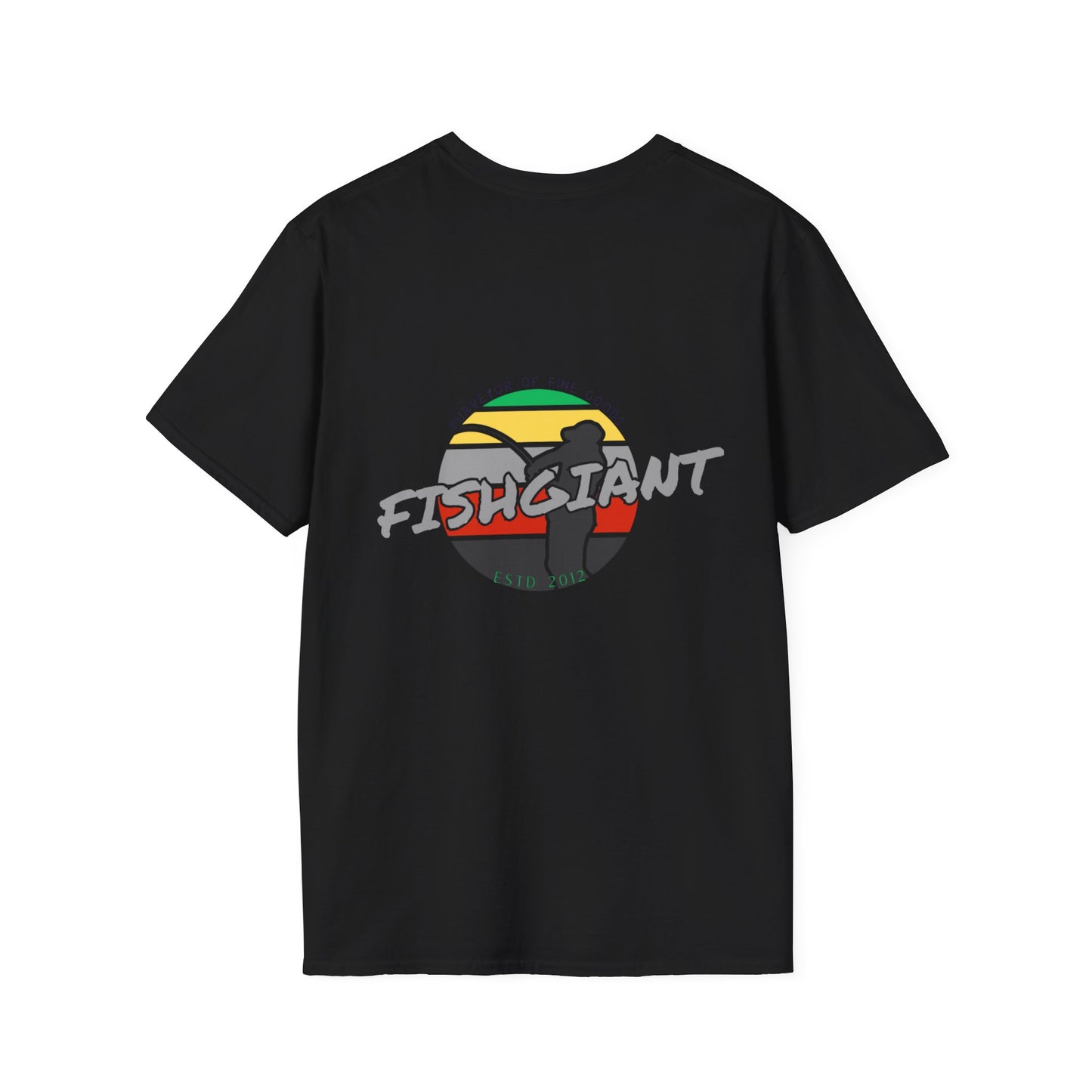 FISHGIANT SOFT TEE | RASTA FISH GIANT | 11 COLORS | SIZES XS - 5XL | GREAT GIFT IDEA FOR HIM OR HER
