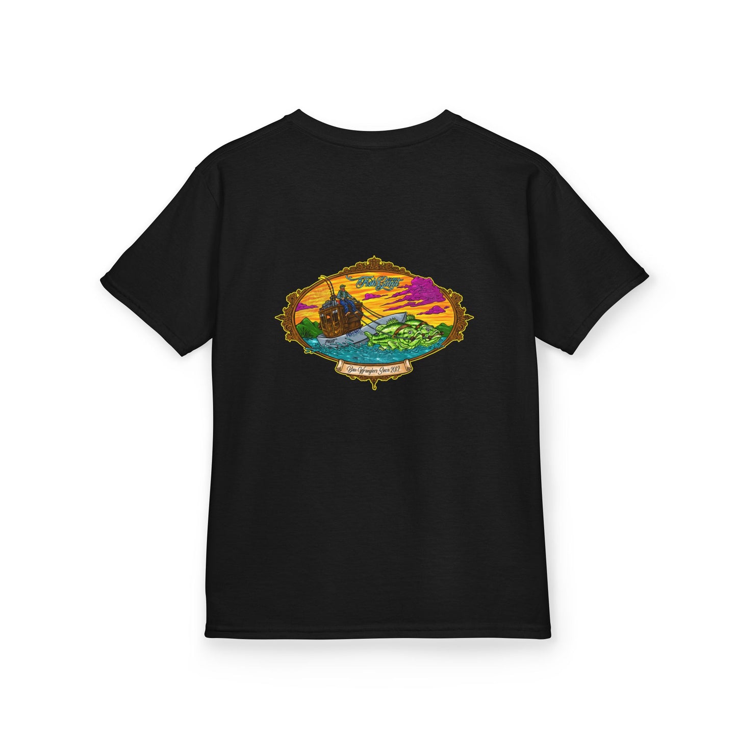 FISHGIANT KIDS TEE | BASS WRANGLER | SIZES XS - XL | 13 COLOR OPTIONS