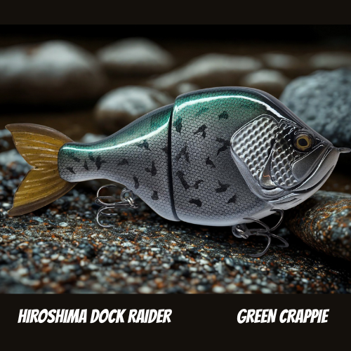 HIROSHIMA - DOCK RAIDER - GREEN CRAPPIE - SLOW SINKER