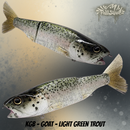 KGB - GOAT - LIGHT GREEN TROUT - GLIDE BAIT