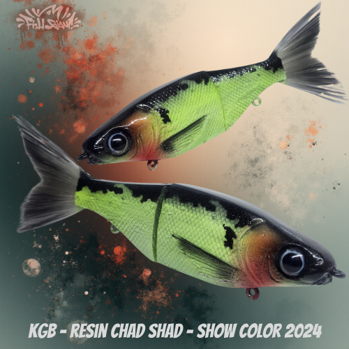 KGB - CHAD CHAD - SHOW COLOR LIMITED EDITION 2024 CLOWN - GLIDE BAIT - 7 INCH